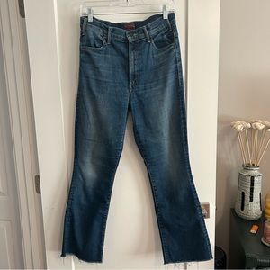 MOTHER Jeans Hustler Ankle Fray